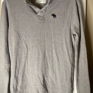 Abercrombie Kids Heather Gray Polo Shirt